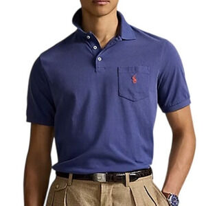 NWT Polo Ralph Lauren Men's Classic Fit Garment-Dyed Polo Shirt Navy XXL